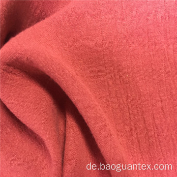 Reine Farbe 100% Baumwoll -Krepp -Textil gefärbt